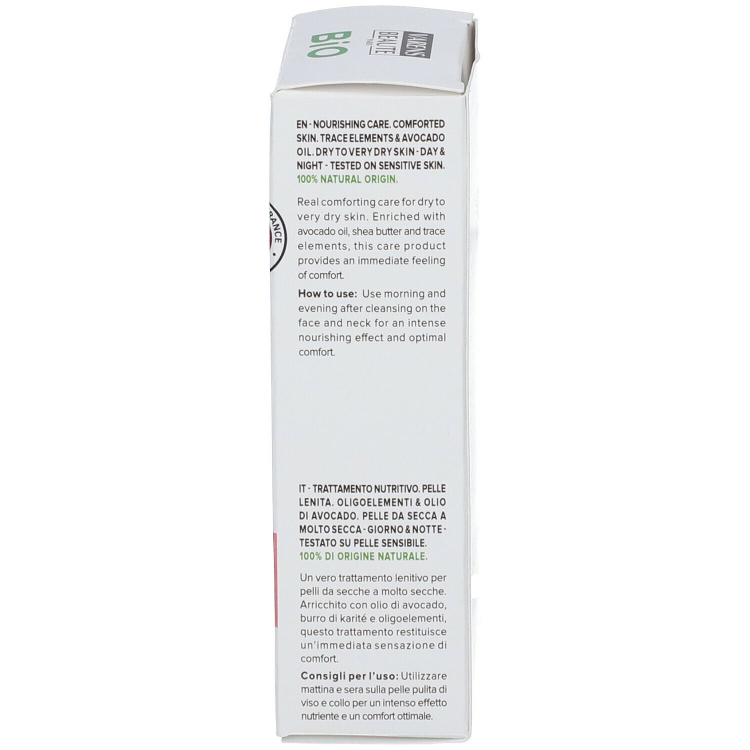 VARENS BEAUTE PARIS Nourishing Care With Trace Elements & Avocado Oil Bio