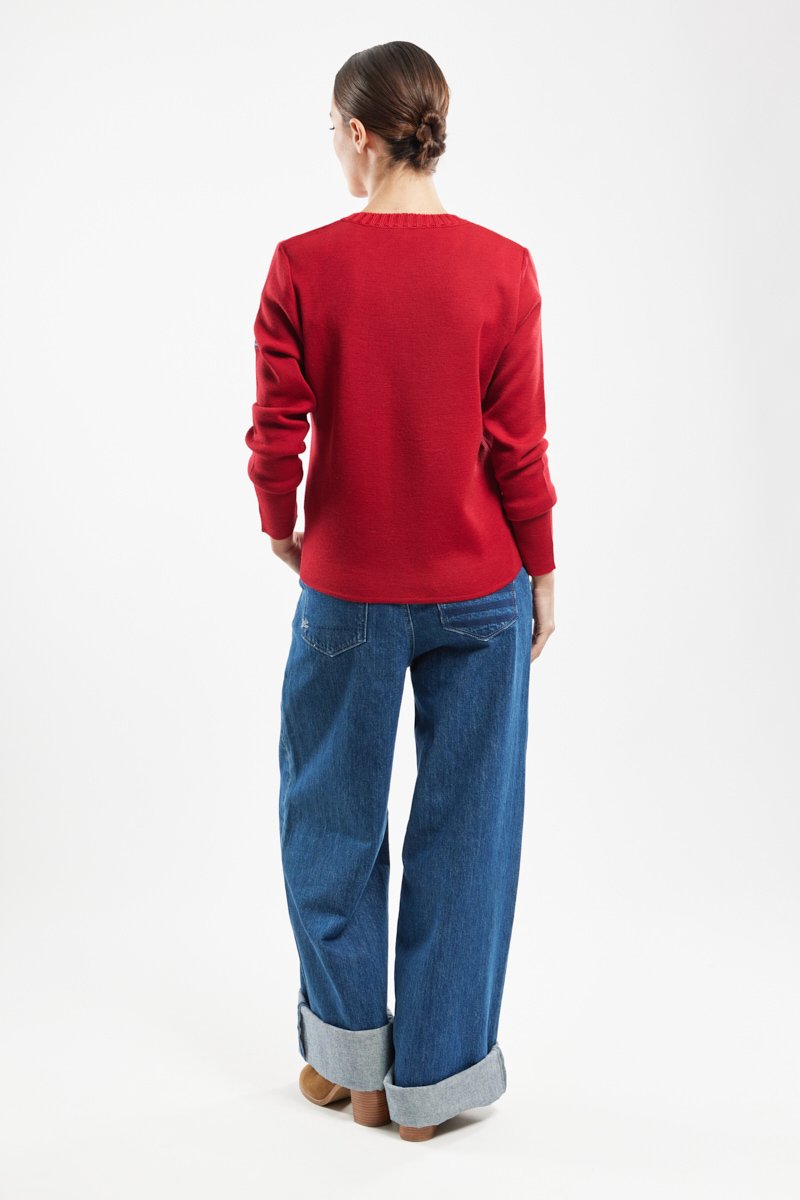 Cardigan col rond - Laine et acrylique