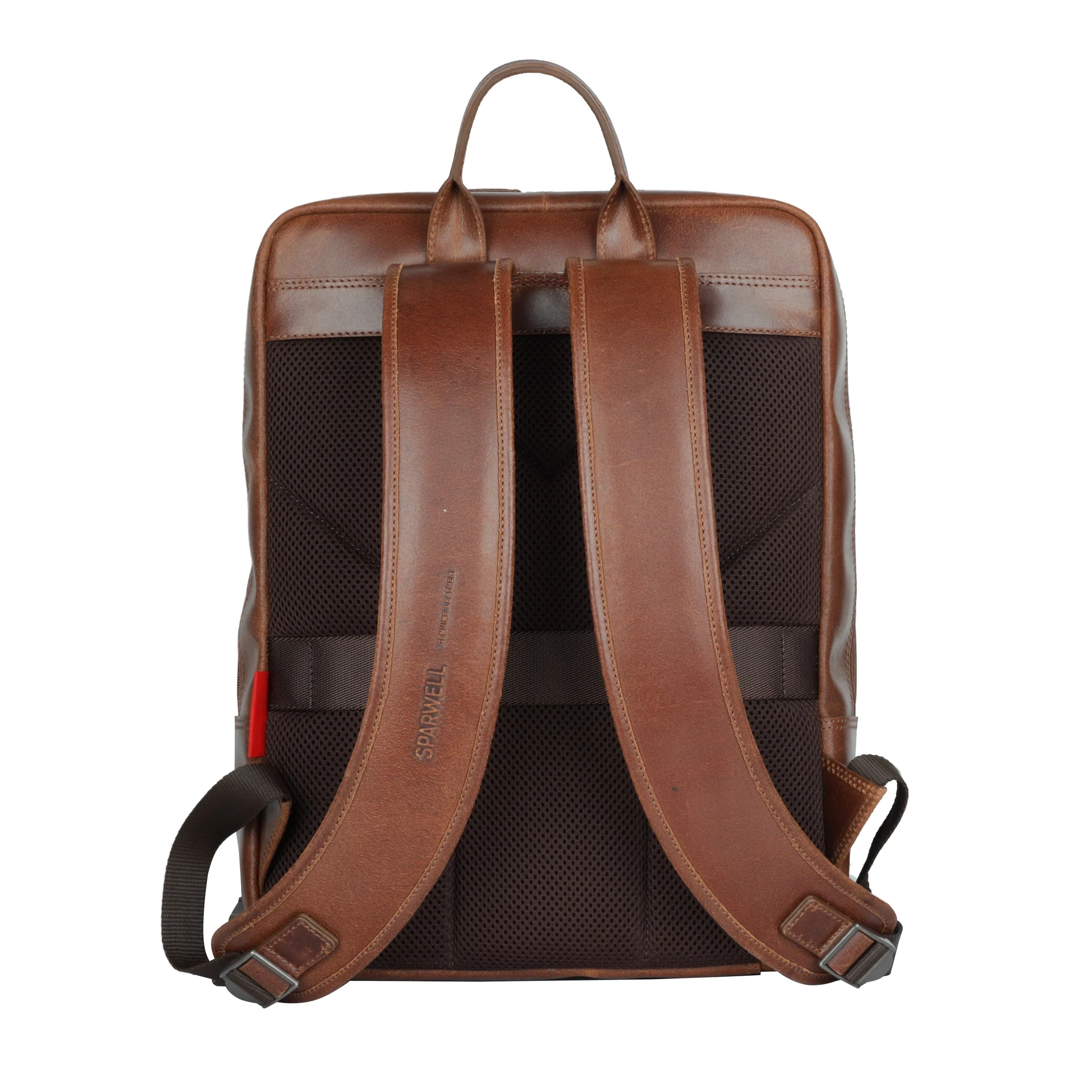 Sparwell Wallberg Worldly Warner Laptoprugzak 15,6 Inch Cognac