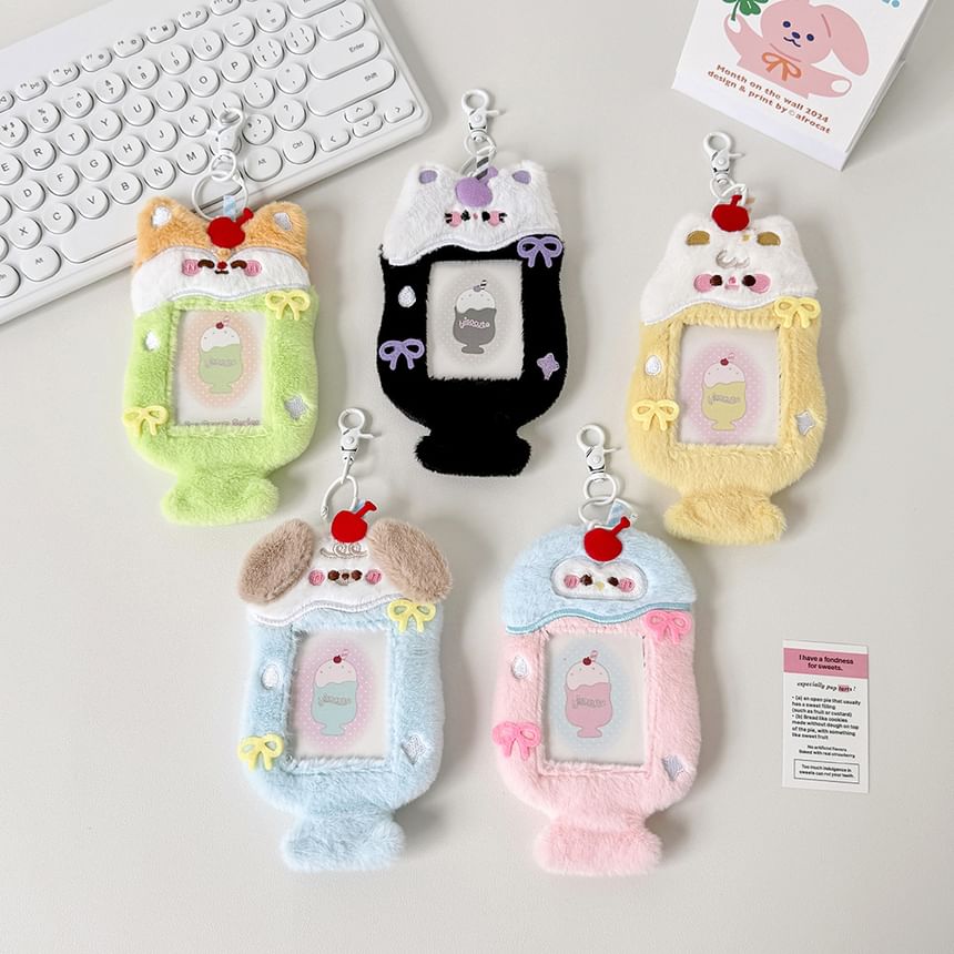 Coolkiss - Dieren Chenille Foto Houder Tashanger Sleutelhanger (Diverse Ontwerpen)