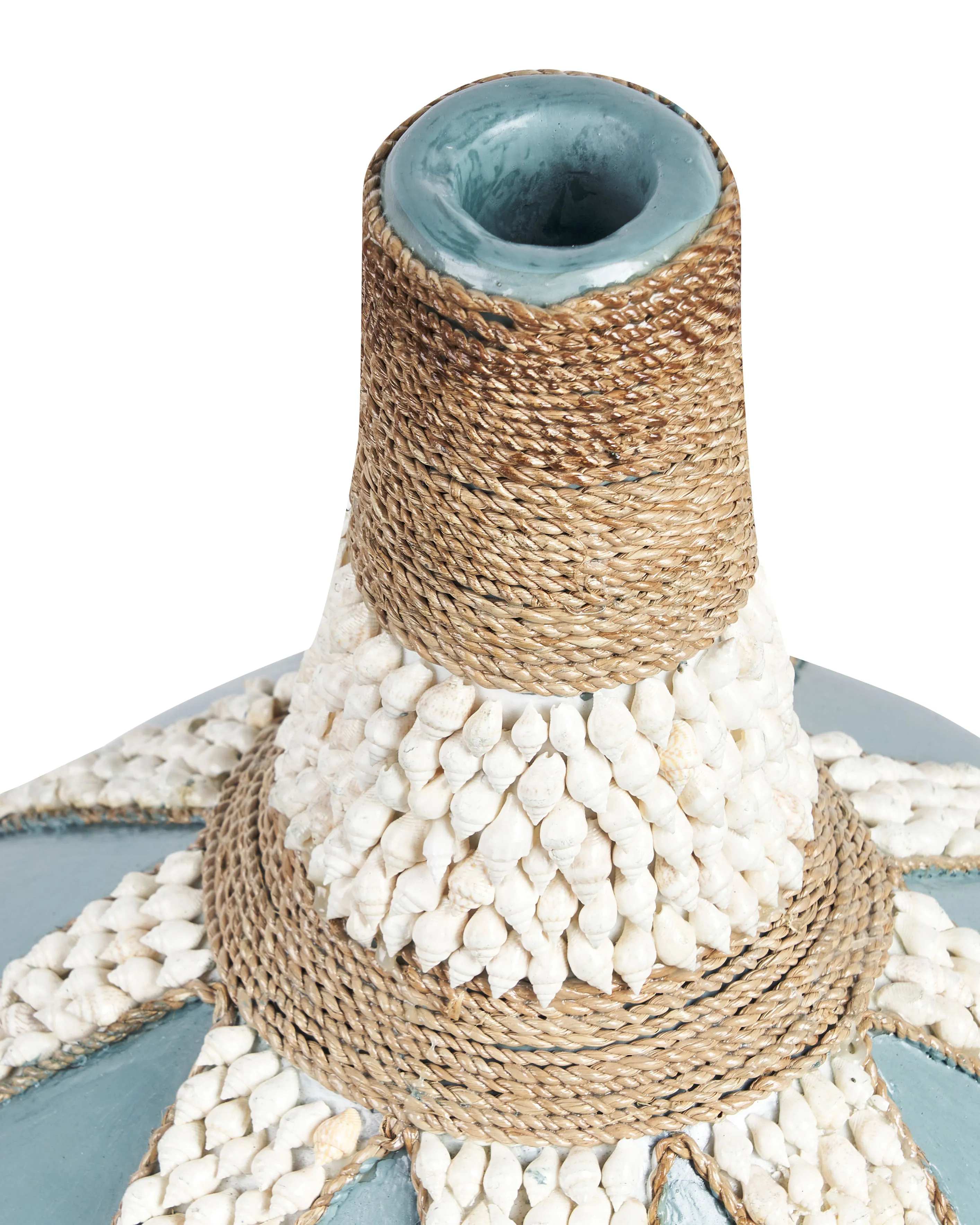 Decoratieve vaas SILAU Keramiek 43 cm Blauw