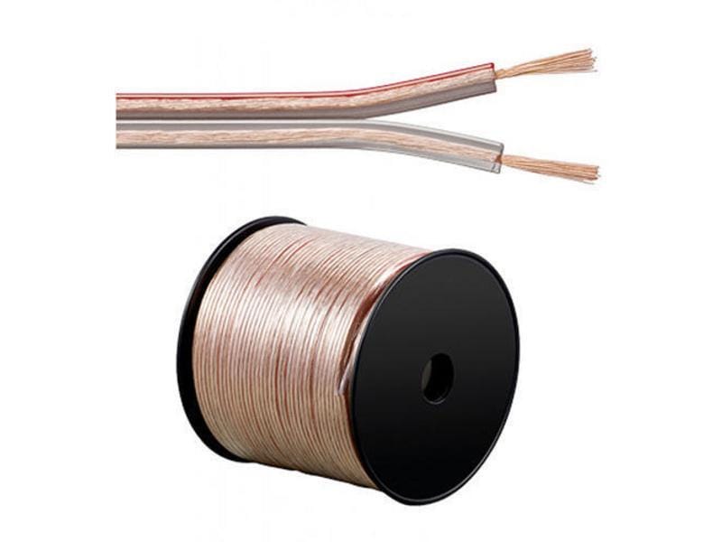 HDGear Lautsprecherkabel 4 mm² OFC 20 m Lautsprecherkabel, Transparent