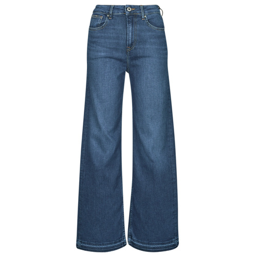 Pepe jeans - WIDE LEG JEANS UHW - Bleu
