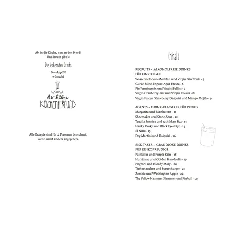Hölker Verlag Der kl. Küchenfreund: Mischen impossible? (Drink-Rezepte)