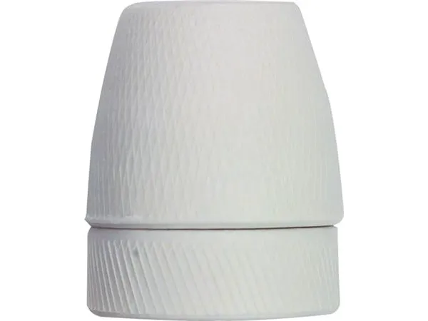 Fatning porcelæn E27 normal 210gr. spærre 13mm gevind