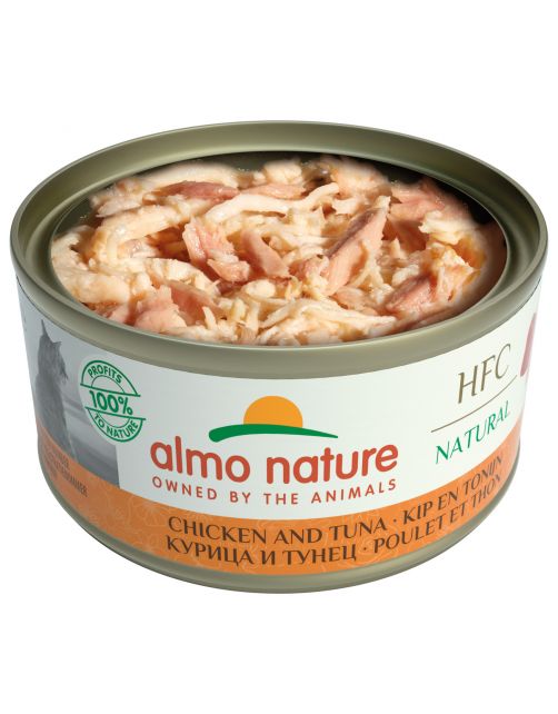 Almo Nature Hfc Cat Natural Blik 70 g - Kattenvoer