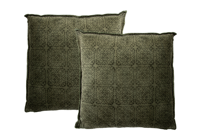 Velvet kussen violetta darkf 45x45