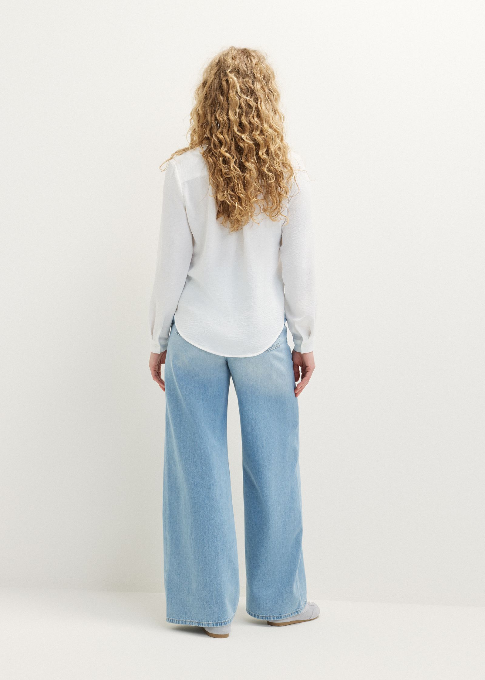 Basic blouse met lange mouwen