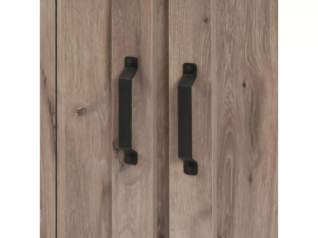 Argentier 4 portes Chêne à Led - MASGOT