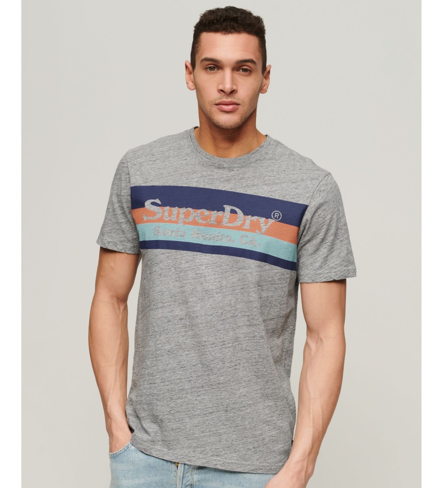 Superdry Camiseta Vintage Venue gris