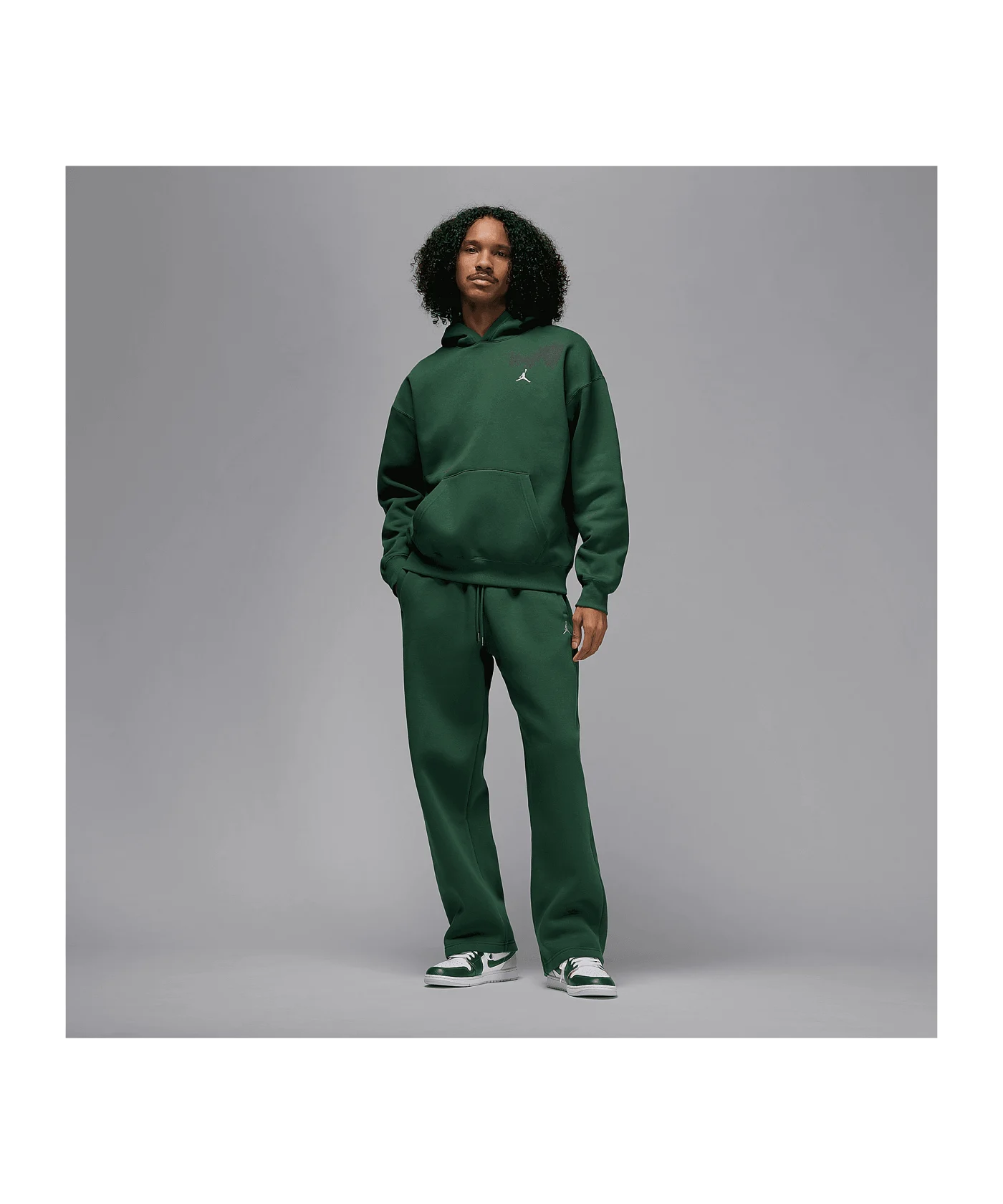 Jordan Brooklyn Fleece Oversized Kapuzenjacke Grün F323