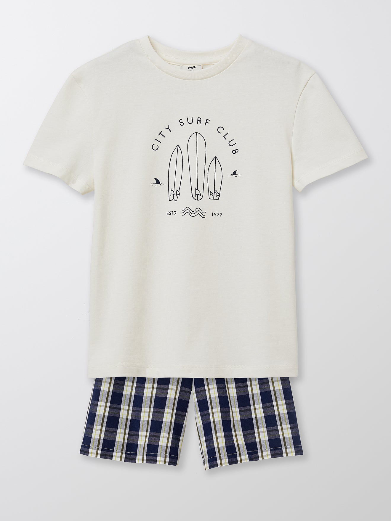 Pyjashort Surf Club Garçon - Coton Bio