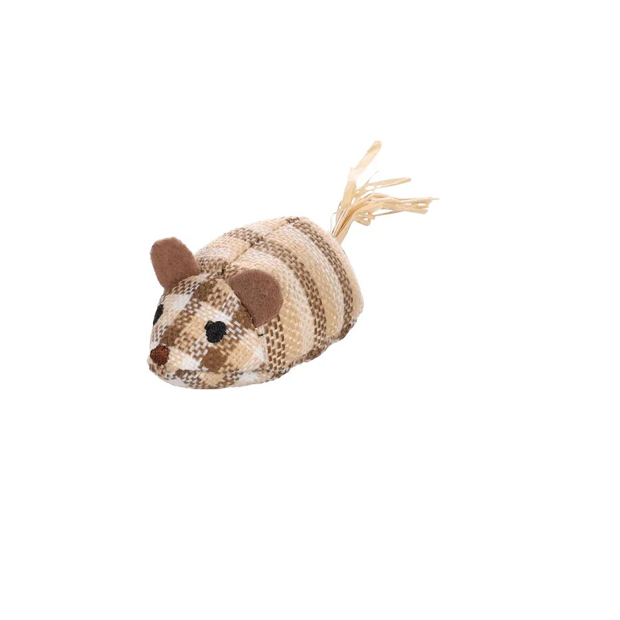 Rato de pelúcia Flamingo Karo com sisal para gatos