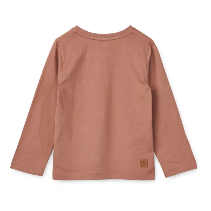 Liewood T-Shirt Manches Longues Coton Bio Cheval Apia | Vieux Rose