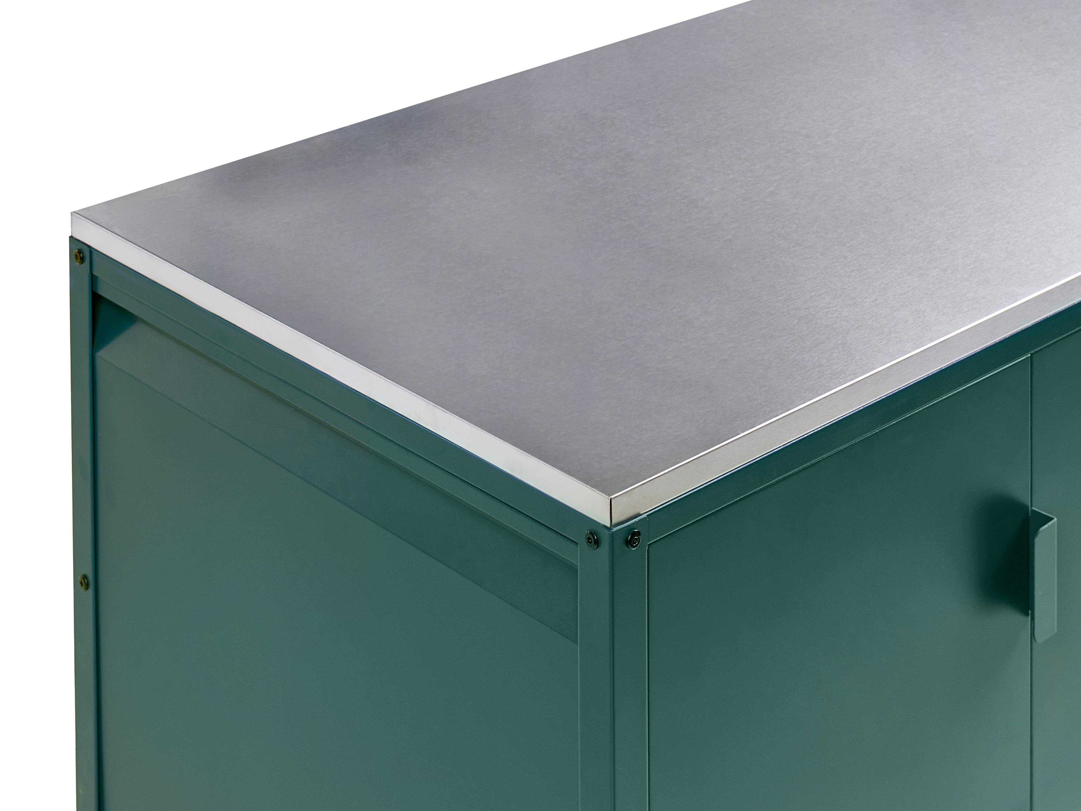 2-delige buitenkeukenset met bartafel MAENZA Metaal Groen