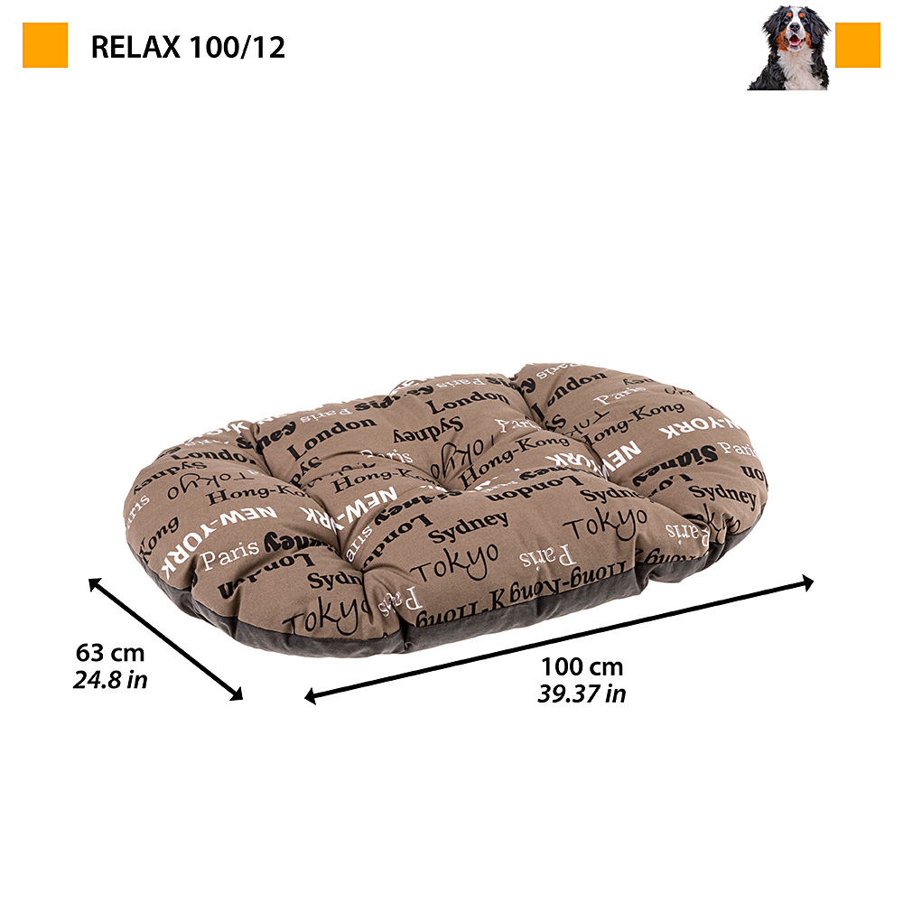 Ferplast panier chien chat - coussin pour chien chat - lavable en machine - tapis chien chat pour niches et voitures - lit pour