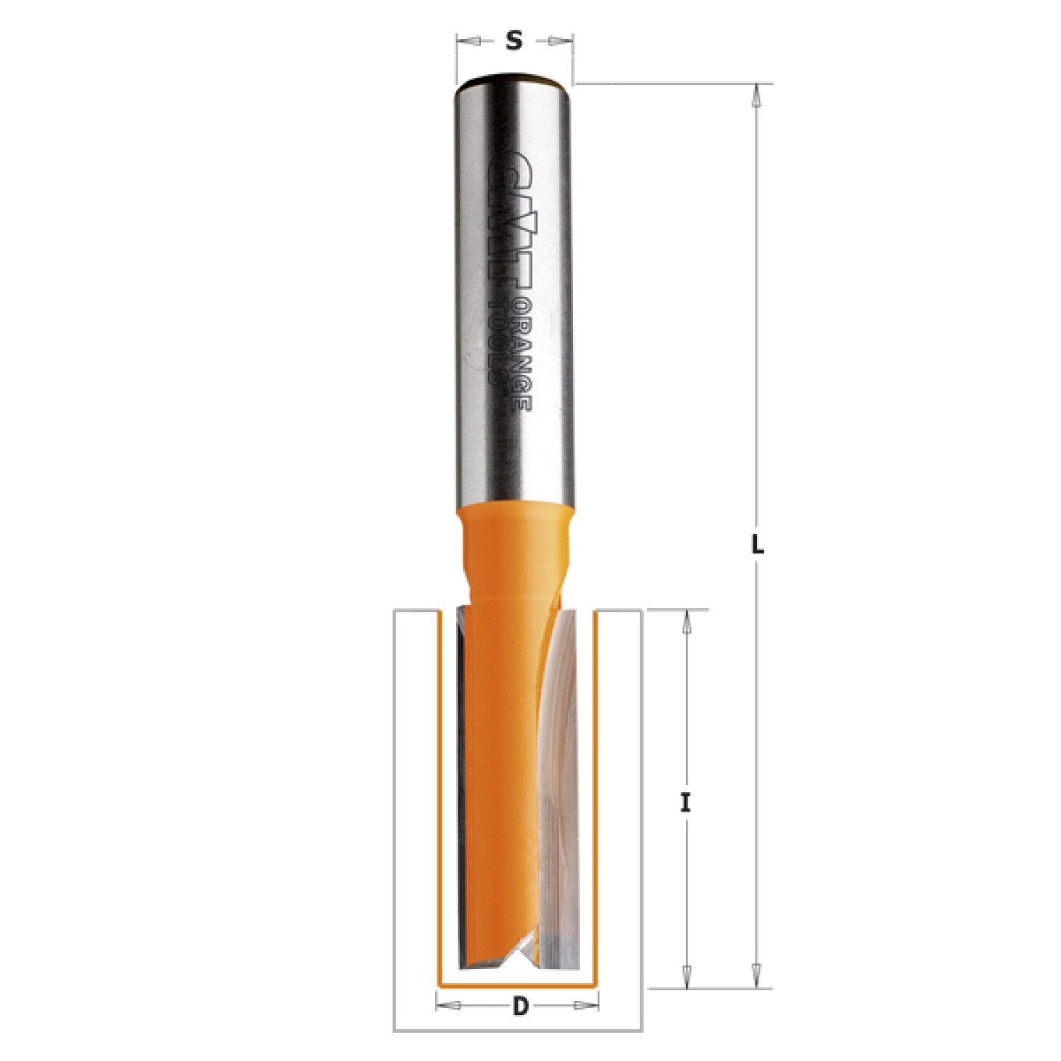 CMT 912.621.11 HW Groeffrees - 12 x 38,1 x 12mm