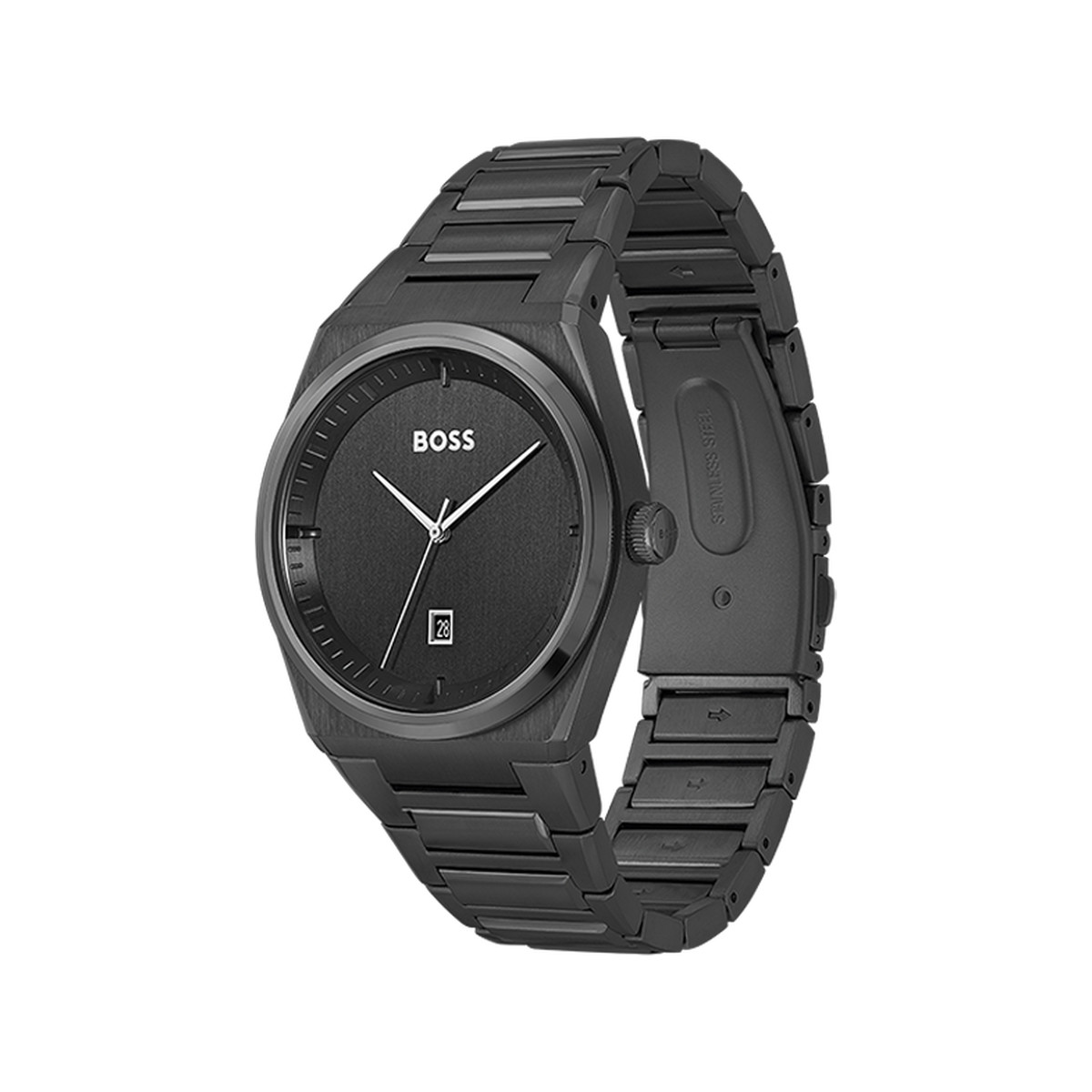 Montre BOSS Steer homme bracelet acier noir