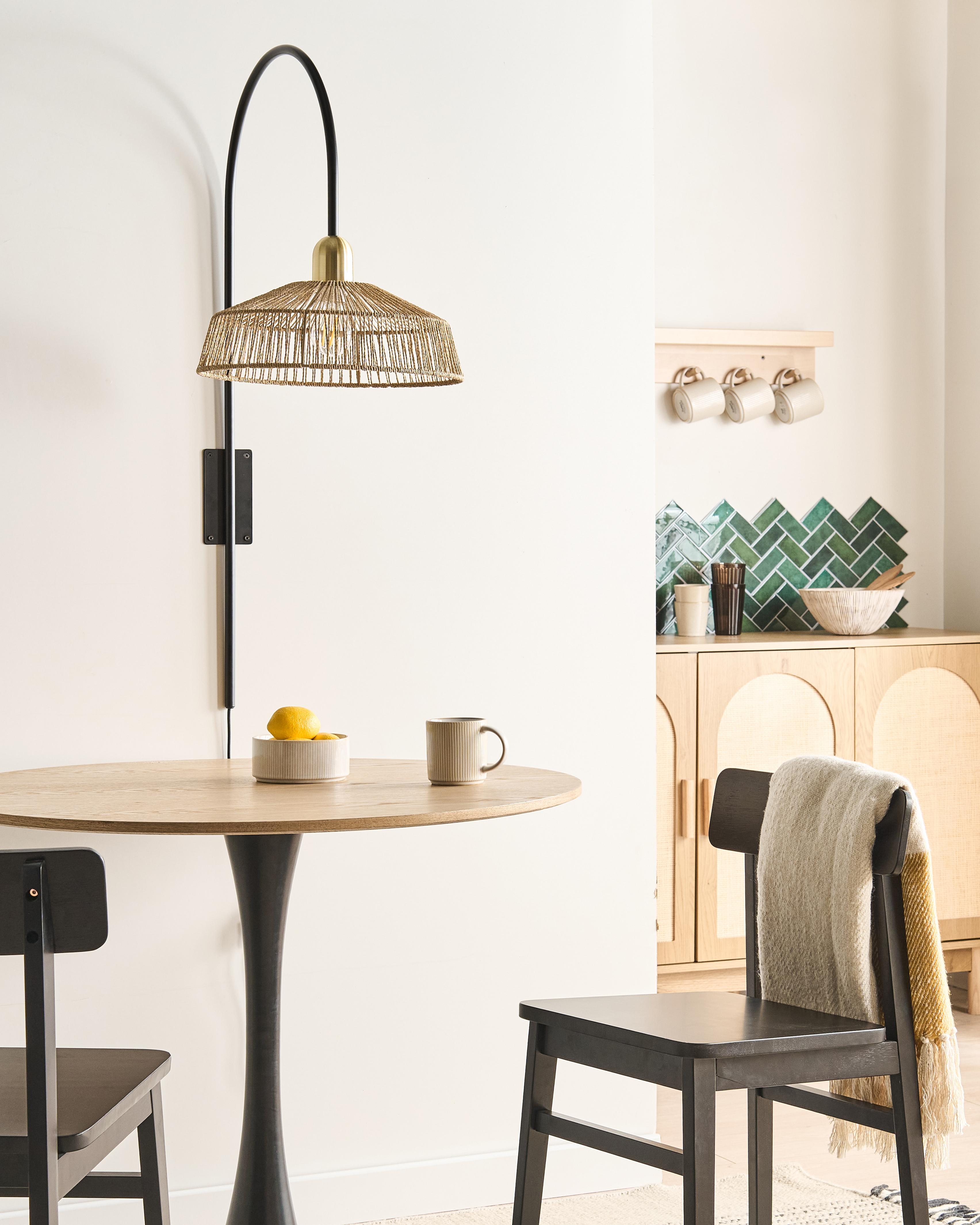 Wandlamp NOSARA Papierkoord Natuurlijk
