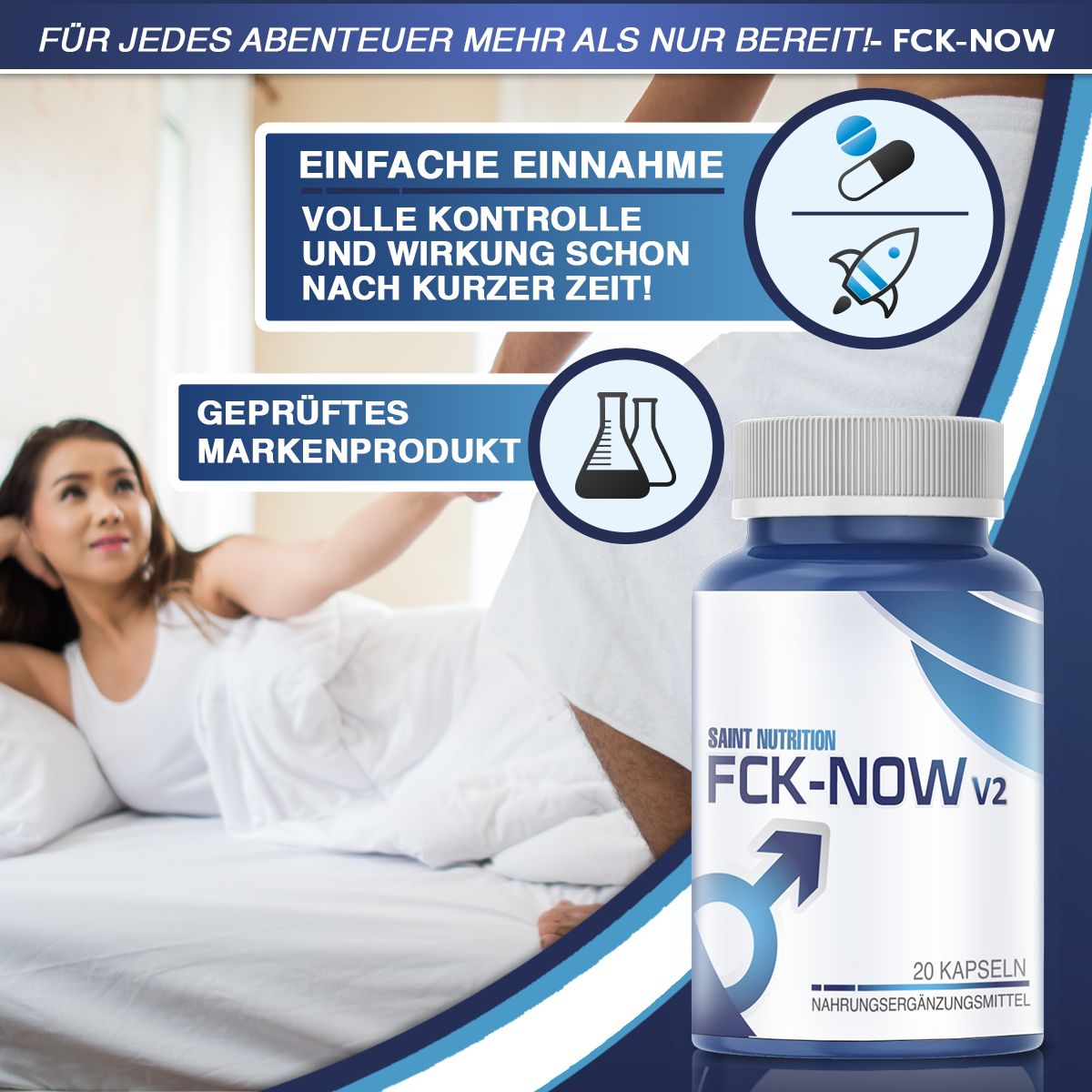 Saint Nutrition | FCK-NOW Kapseln | Potenzmittel