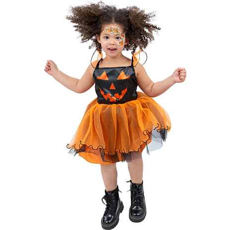 Halloween græskarkjole kostume str. 116