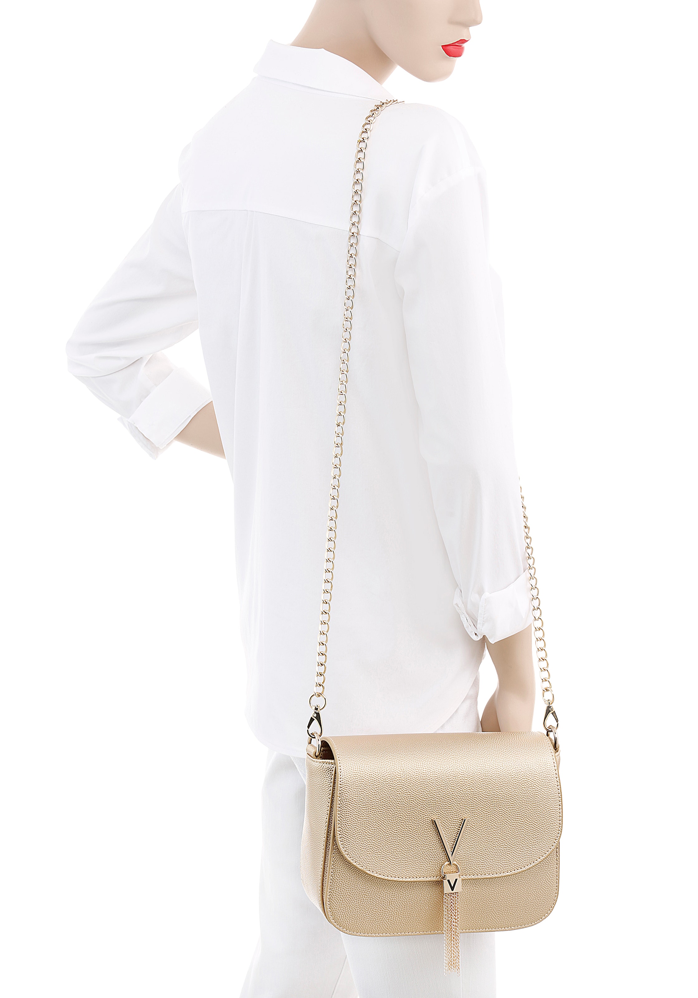VALENTINO BAGS Schultertasche »SHOULDER BAG« mit Ketten Details Handtasche Damen Tasche Damen Schultertasche