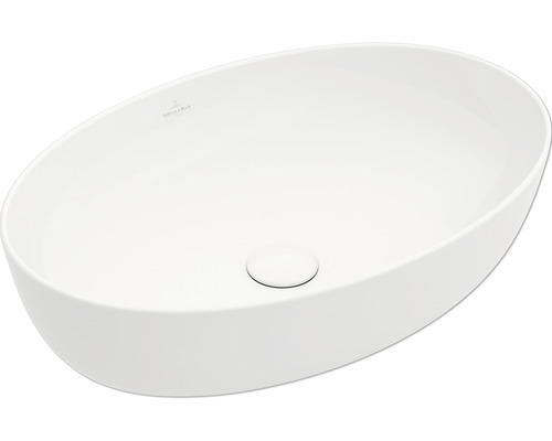 Villeroy & Boch Artis opzetwastafel, 61 cm ovaal, wit, 41986101