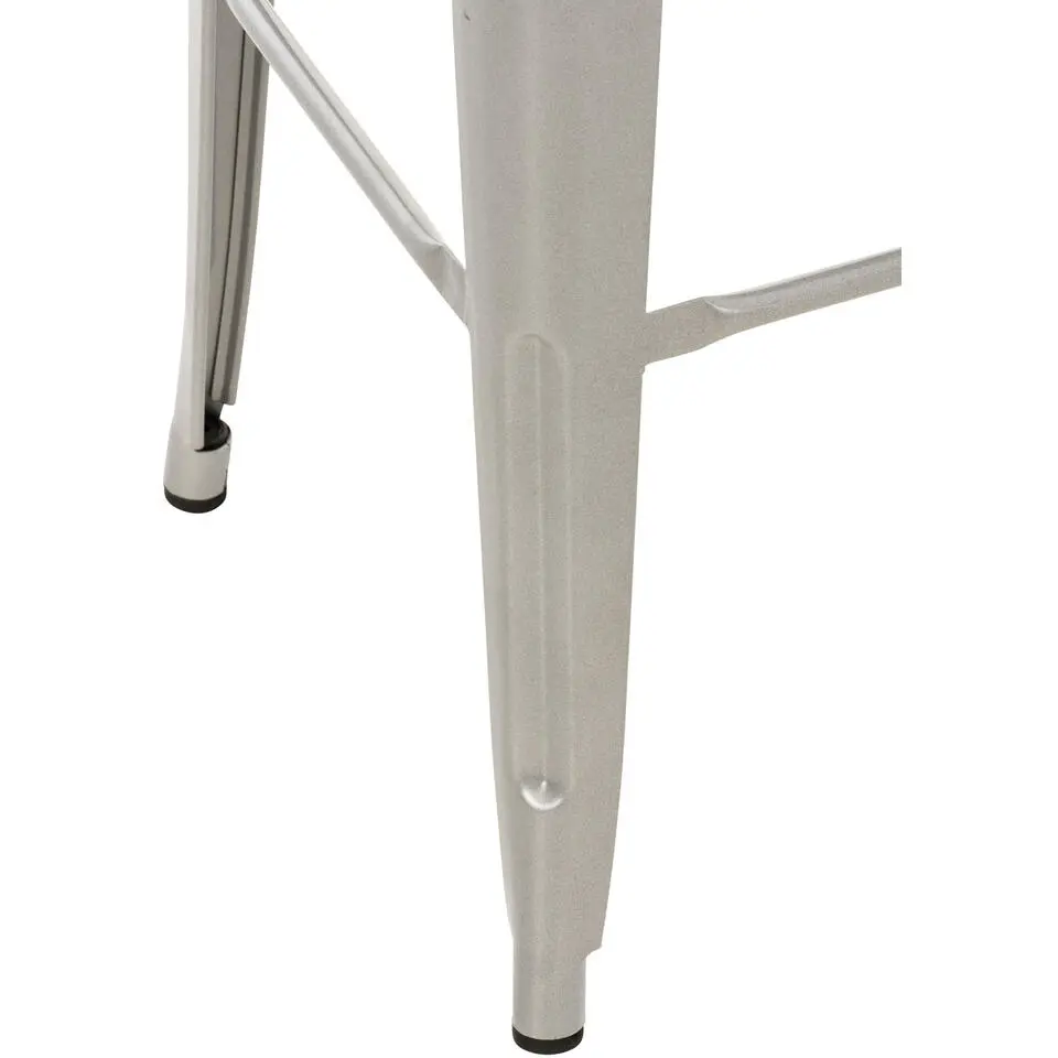 CLP Barkruk Mason natura Frame - Metaal - zilver