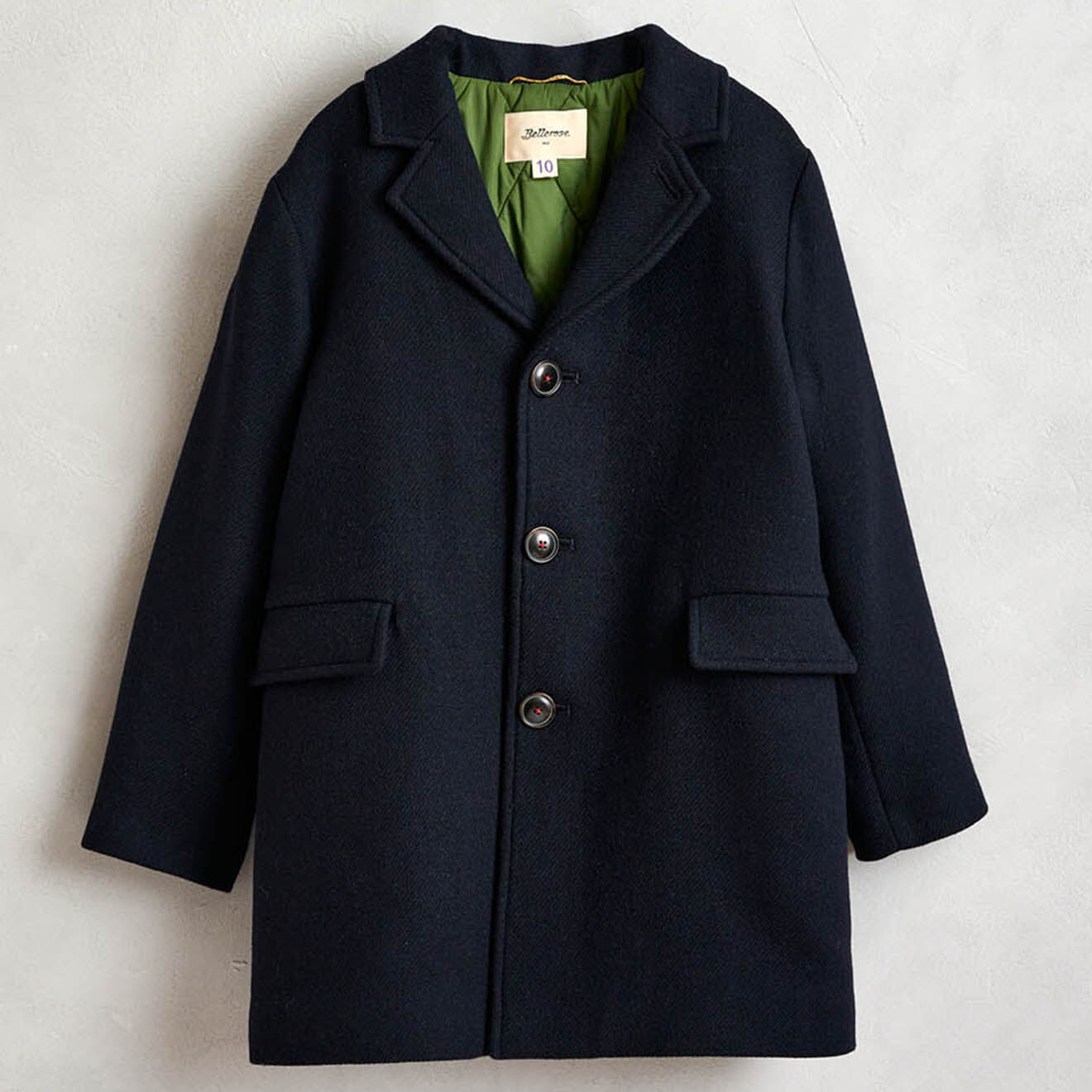 Bellerose Manteau en Laine mélangée Charles bleu nuit