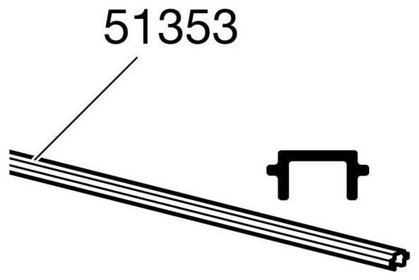 Thule 51353 Bande caoutchouc pour SlideBar-THULE