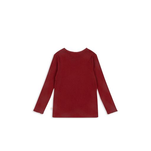 Konges Sløjd Minnie Bluse, Red Dahlia, 110-116 cm