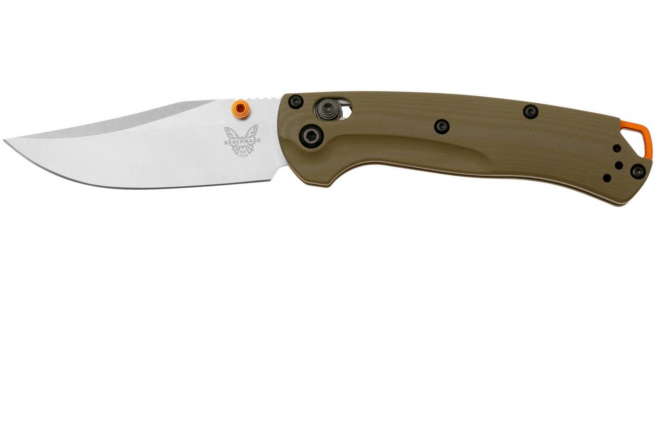 Benchmade Mini Taggedout 15534 CPM-S45VN, OD-Green G10, jachtzakmes