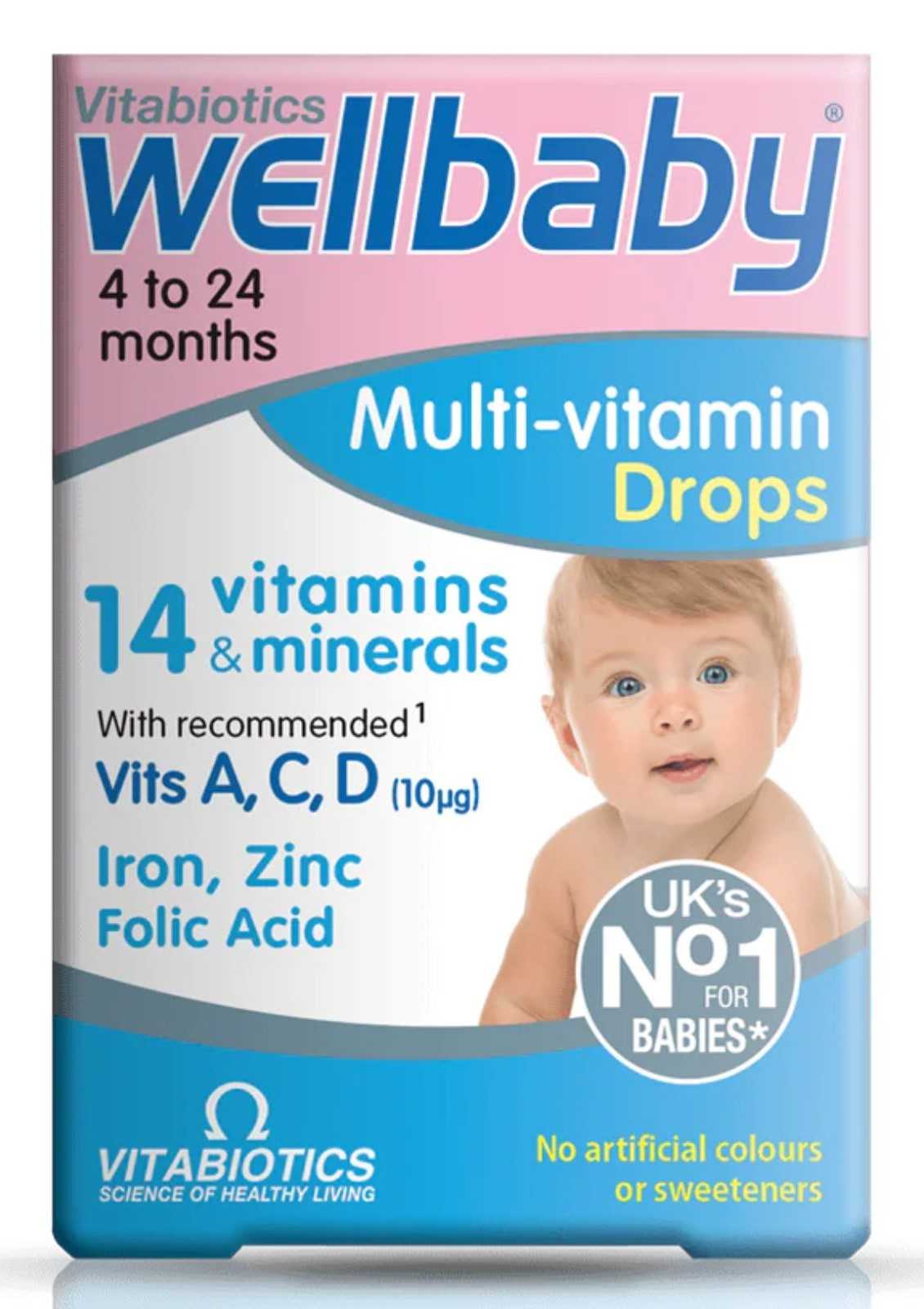 Gotas multivitamínicas Vitabiotics Wellbaby 30ml
