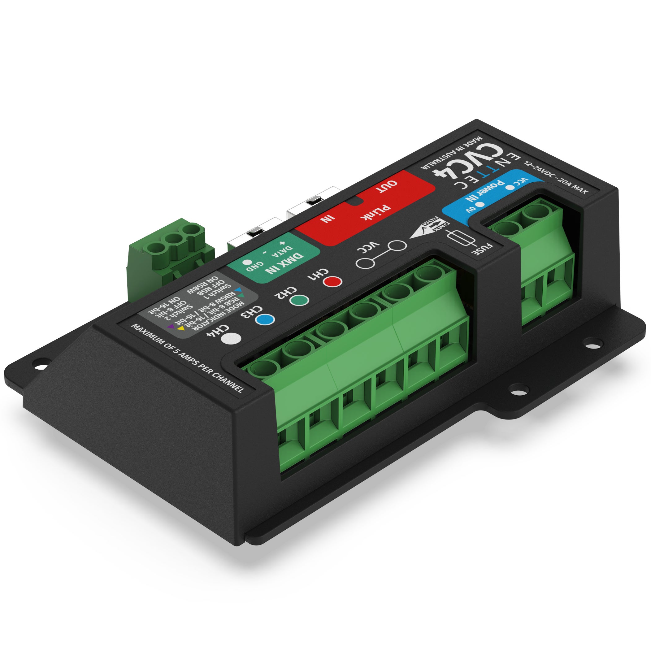 Enttec CVC4 constant voltage dimmer voor LED strips