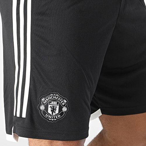 Short Jogging A Bandes Manchester United HR3683 Noir