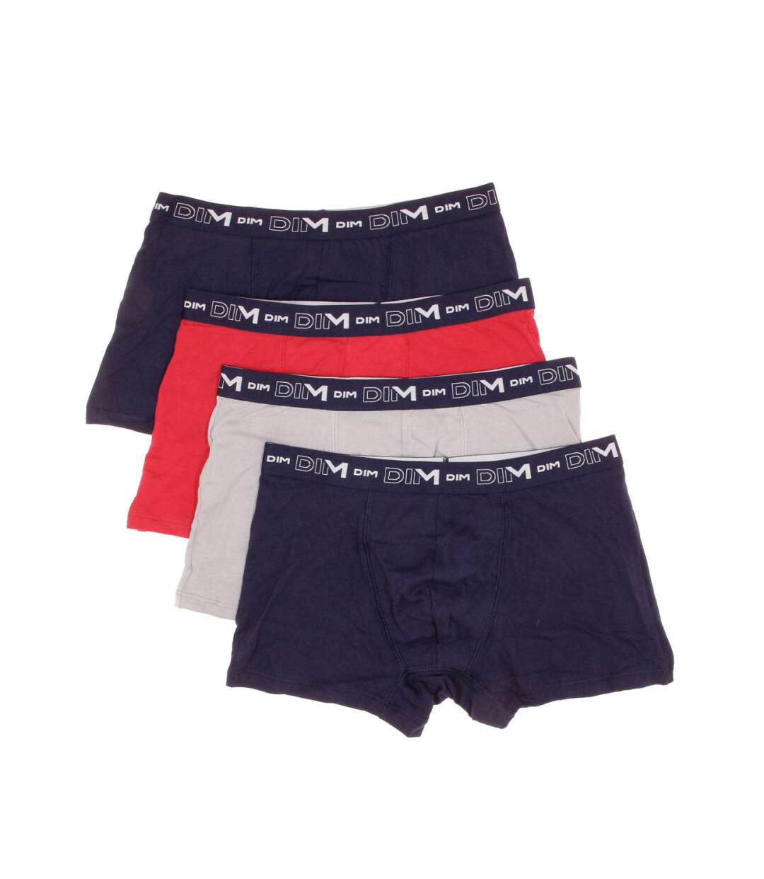 X4 Boxers Noir/Gris/Rouge Homme DIM D6596