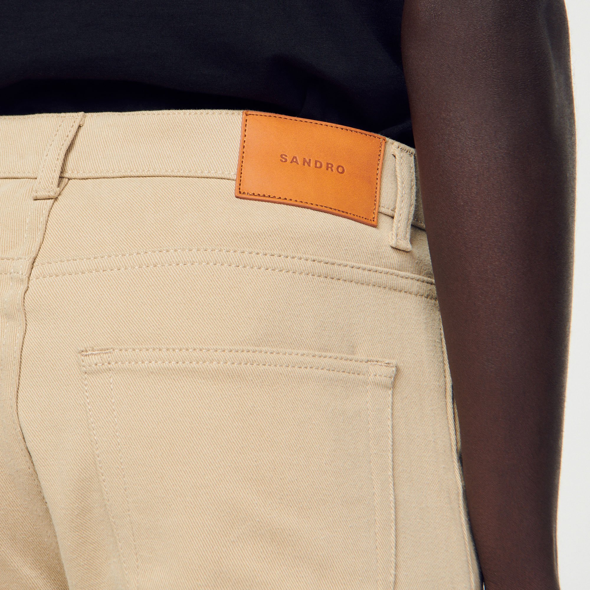 Jean droit en coton