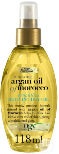 Ogx Huile D'Argan Marocaine Huile Revitalisante Légère Pour Cheveux Secs 118ml