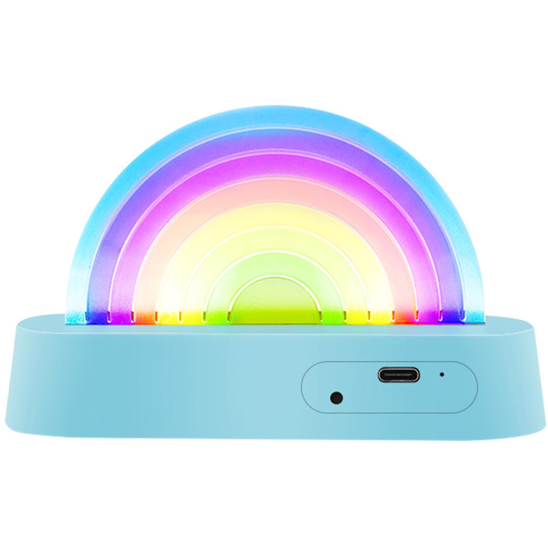Lalarma lamp dansende regenboog - blauw
