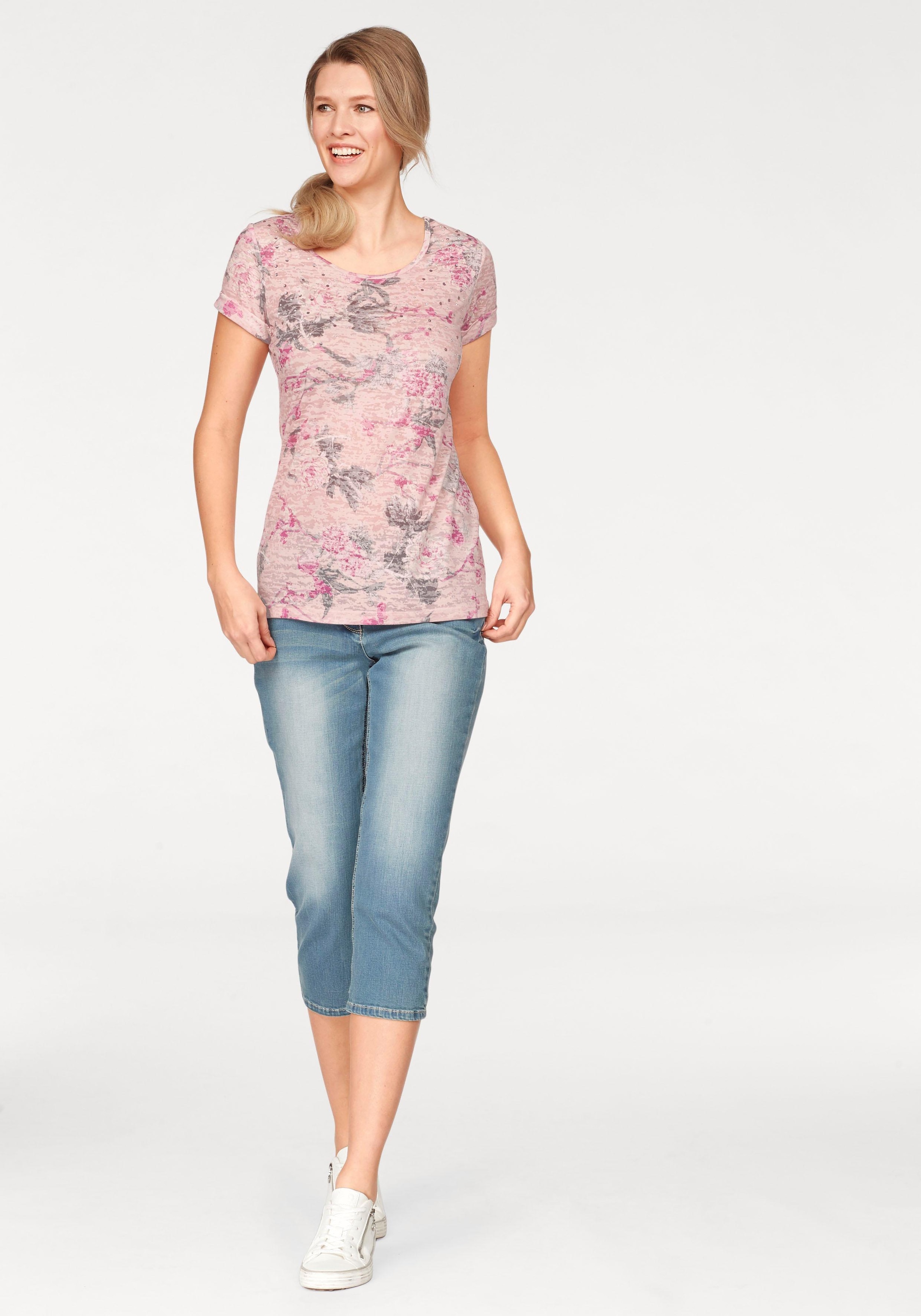 Aniston CASUAL Caprijeans , in Used-Waschung