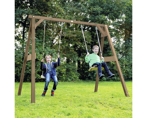 4-in-1 Schommelset SportsFun Hout Bruin