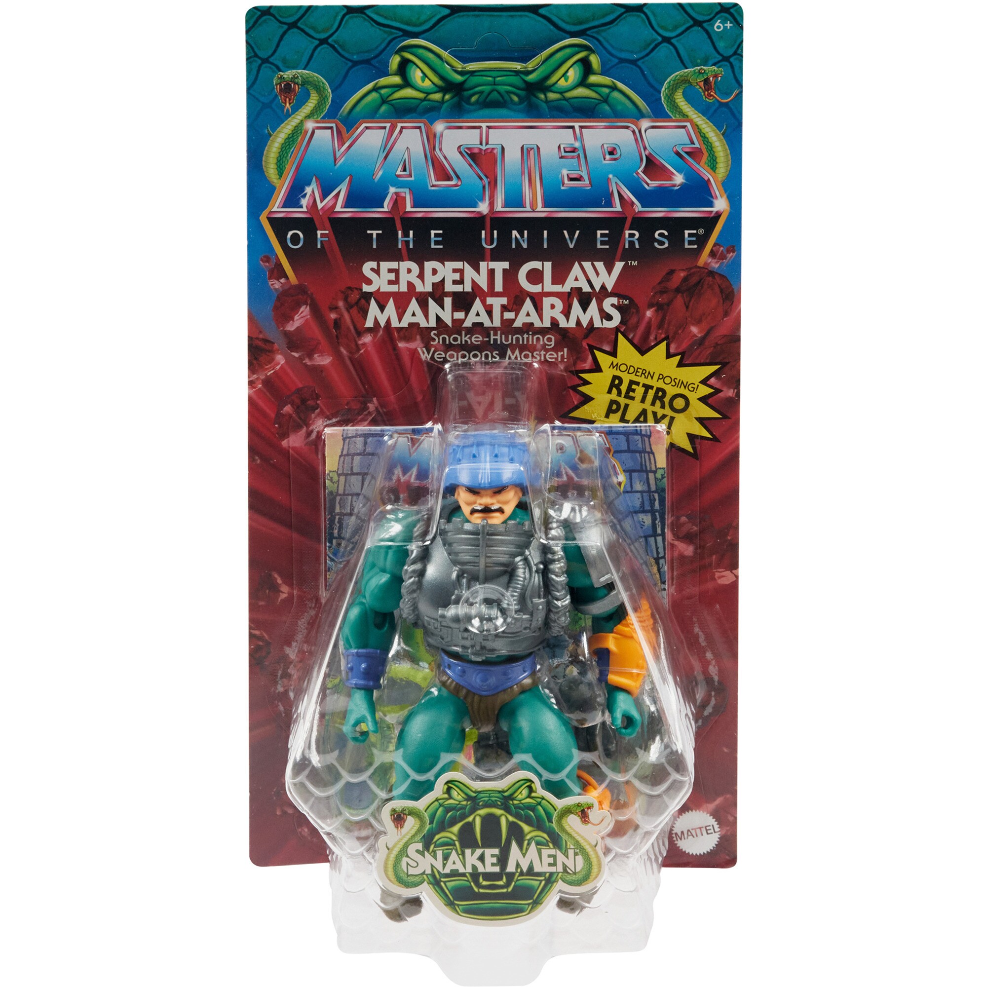 Mattel Spielfigur Masters of the Universe Origins Actionfigur Serpent Claw Man-At-Arms