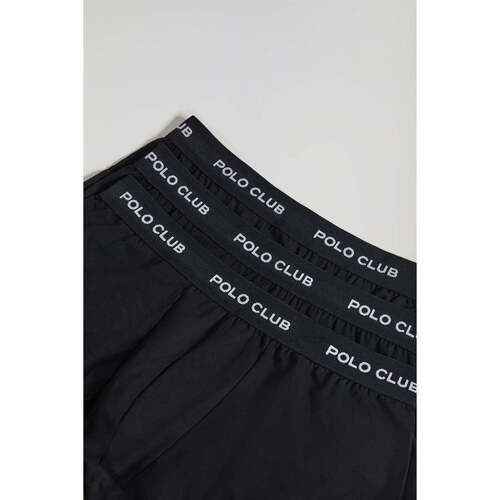 Polo Club - PACK - 3 BOXER UNDERPANTS PC BLACK Negro