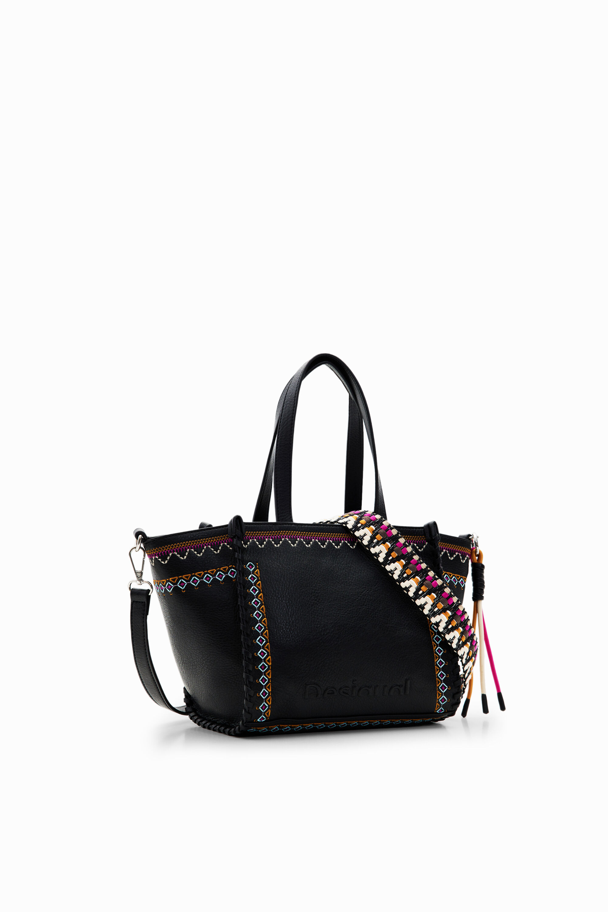 Bolsa média bordada