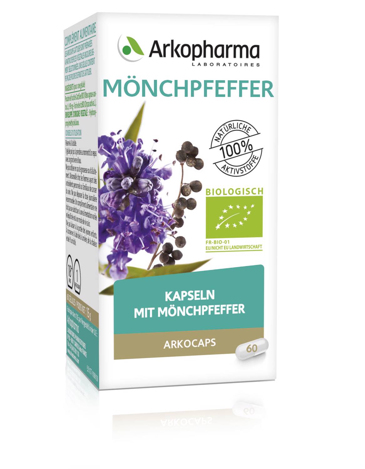 ARKOCAPS Mönchpfeffer<br>60 Stück, Dose, Kapsel, Bio