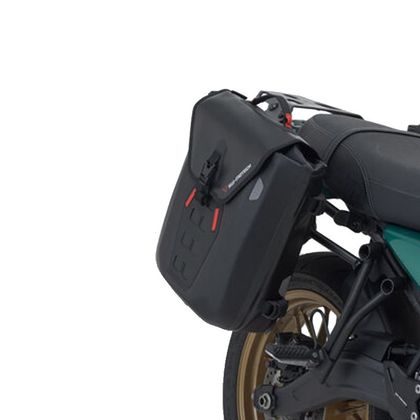 Sacoches cavalières SW-MOTECH SysBag WP M/S (17-23 litres/12-16 litres) complet avec support - Noir