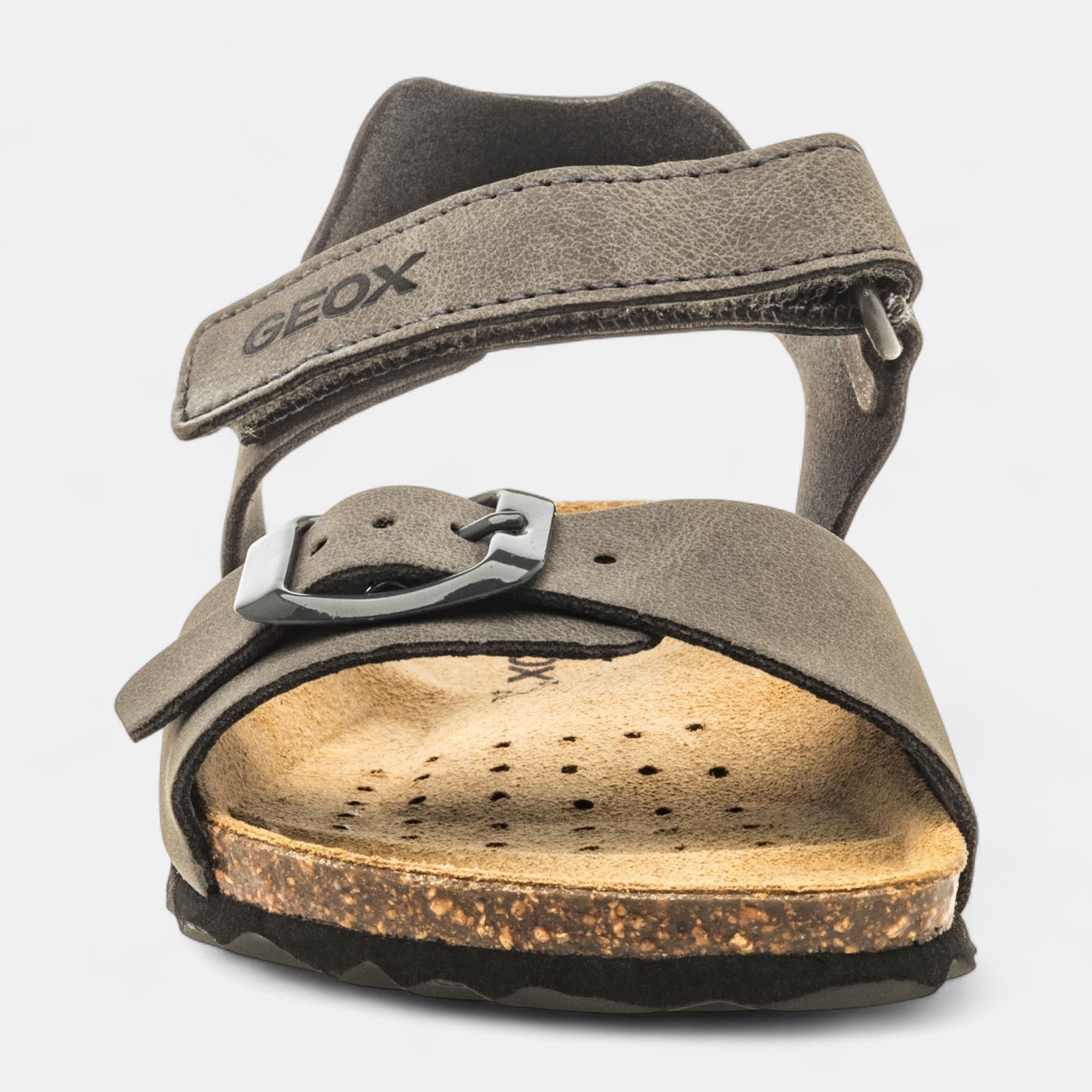 Mules semelle liège Garçon gris