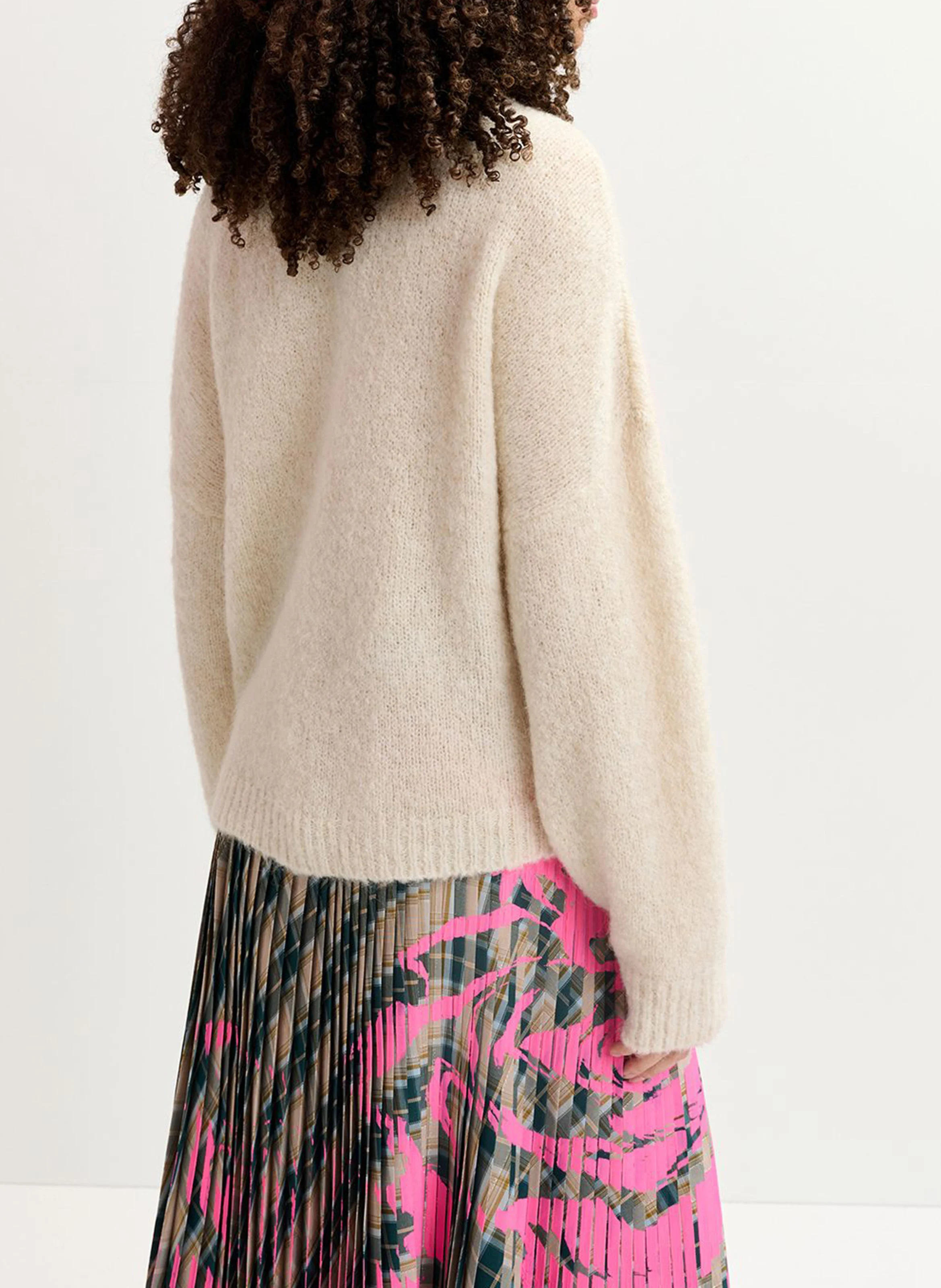 GARCON - Pull col rond| Blanc