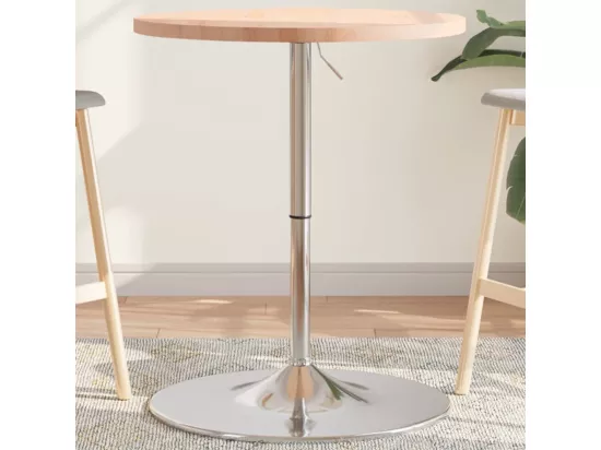 Table de bar Ø60x90,5 cm bois massif de hêtre