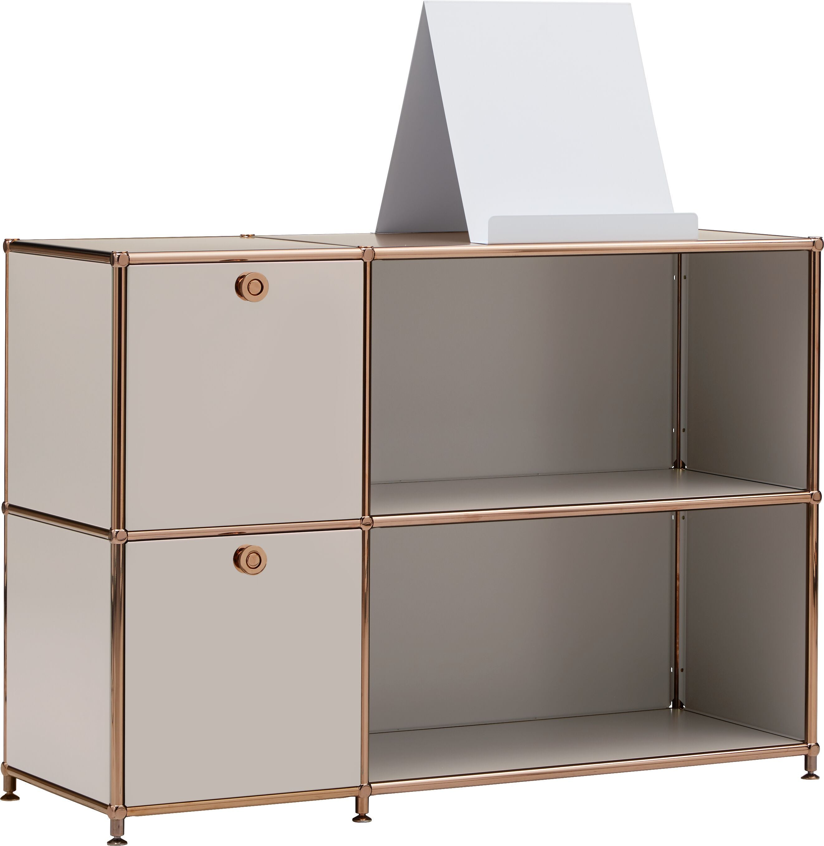 FLEXCUBE Sideboard - Taupe / B: 115.0 cm x T: 40.0 cm x H: 80.0 cm